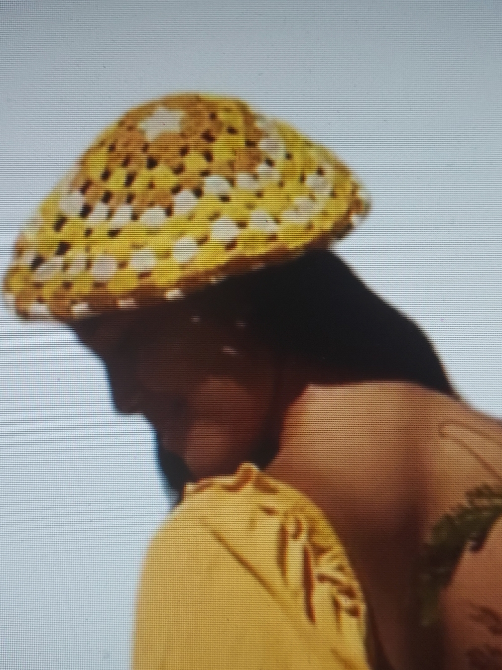 Free People Yellow Crochet Beret Hat. Never Worn: NWOT